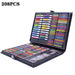 208 PCS Kid Draw Set Colored Pencil Crayon Watercolors Pens with Drawing Board Drawing Set Toy School Supplies Kid Gifts