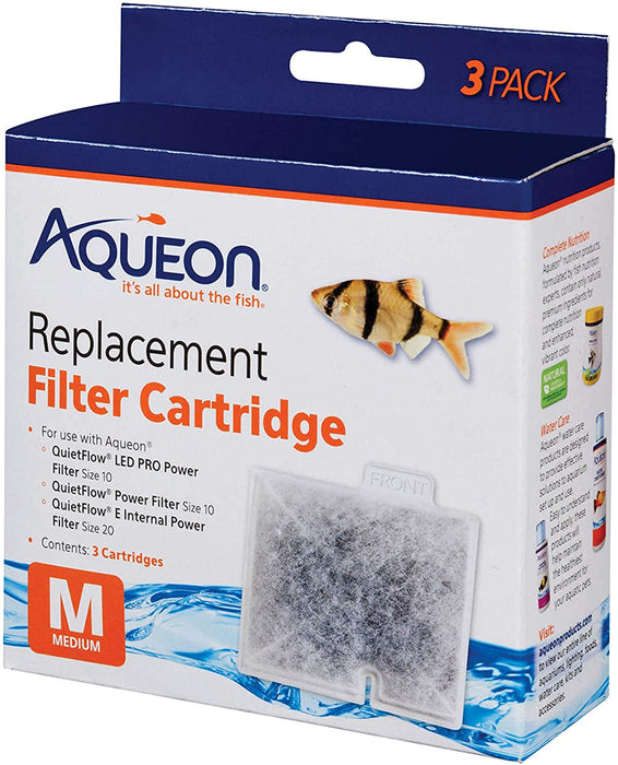 Aqueon Aquarium Fish Tank Replacement Filter Cartridges Extra Small - 3 Pack