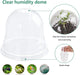 Clear Nursery Pots with Humidity Dome 30 Sets 4" Transparent Plastic Plant Pot Seedling Planter Seed Starter Pots Flower Pot with 10Pcs Plant Labels for Indoor Outdoor Garden