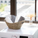 Mainstays Oval Natural Seagrass Storage Basket with Cut-Out Handles