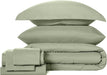 Queen Comforter Set with Sheets 7 Pieces Bed in a Bag Sage Green All Season Bedding Sets with Comforter, Pillow Shams, Flat Sheet, Fitted Sheet and Pillowcases