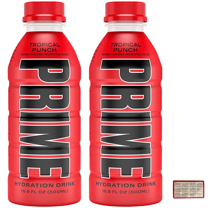 Hydration Drink Bundle - Includes 2 Pack of 16.9 Oz  Hydration Sports Drink and Electrolyte Beverage, and Curecor Collective Sticker! (Tropical Punch)