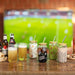 [ 8Pcs Set ] Drinking Glasses with Bamboo Lids and Glass Straw - 16Oz Can Shaped Glass Cups, Beer Glasses, Iced Coffee Glasses, Cute Tumbler Cup, Ideal for Cocktail, Whiskey, Gift - 2 Cleaning Brushes