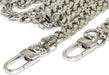 DIY Iron Flat Chain Strap Handbag Chains Purse Chain Straps Shoulder Cross Body Replacement Straps with Metal Buckles (47", Gold)
