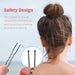 U Shaped Hair Pins,  2.4 Inch Hair Pins for Buns Ballet Bun Hair Pins for Women with Storage Box