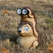 Garden Statues Hedgehog Yard Decor Solar Animal Outdoor Lawn outside Decorations Patio Ornaments Porch Waterproof Funny Sculptures Cute Figurines Gifts