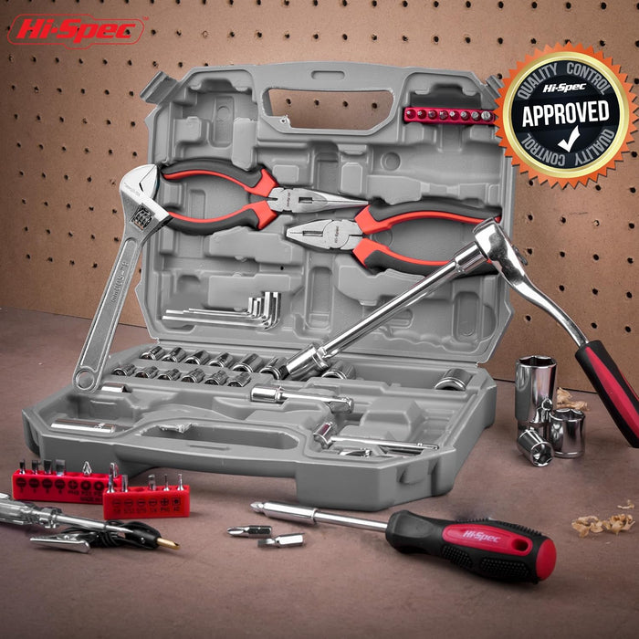 Tools 67Pc Metric Auto Mechanic Tool Set, Motorcycle & Car Tool Kit, Auto Repair Tool Set with Pliers, Screwdriver Set, Socket Kit & Tool Box Storage Case for Cars, Trucks, Boats Rvs & Jeeps.