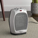 1500W Oscillating Ceramic Heater with Adjustable Thermostat, Silver