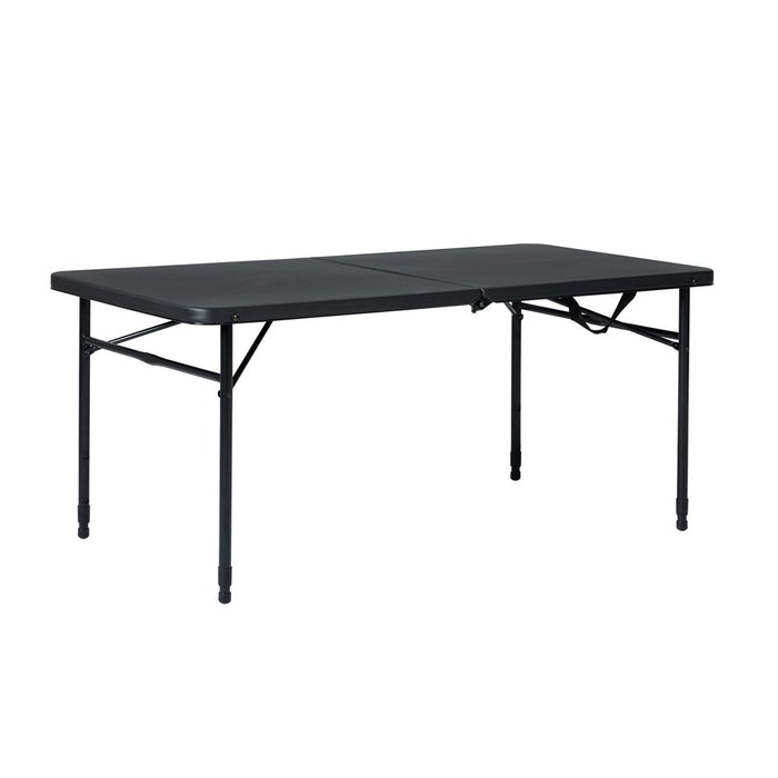 Mainstays 4' Fold-In-Half Adjustable Table, Rich Black