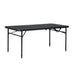 Mainstays 4' Fold-In-Half Adjustable Table, Rich Black