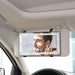 Car Sun Visor Vanity Mirror, Rechargeable Makeup Mirror with 3 Light Modes & 60 Leds - Dimmable Clip-On Rear View Sun-Shading Cosmetic Mirror with Touch on Screen, Universal for Truck SUV (Black)