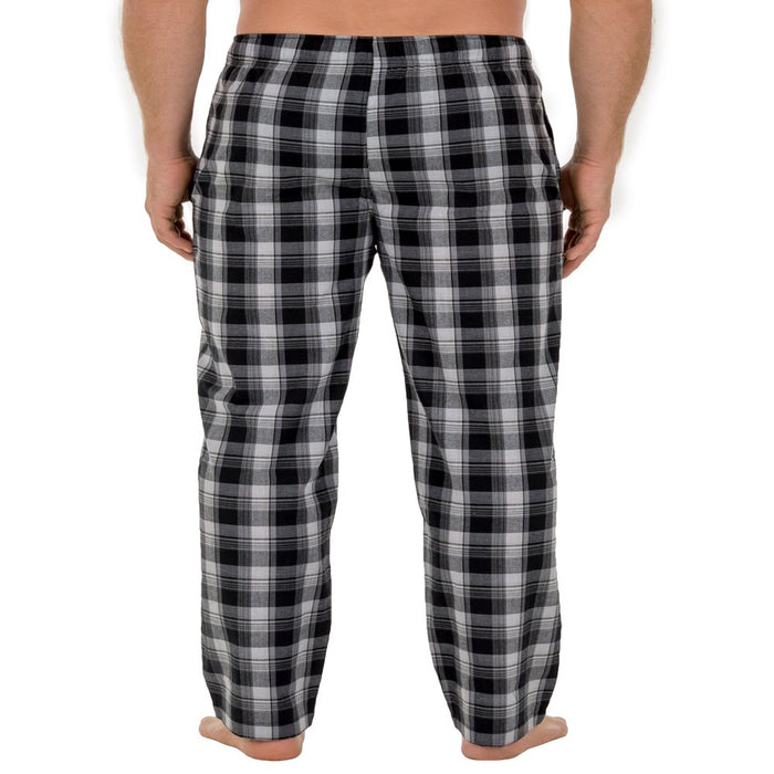 Fruit of the Loom Men'S and Big Men'S Microsanded Woven Plaid Pajama Pants