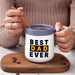 Dad Mug,Gift for Dad and Men, Best Dad Ever Mug, Insulated Travel Tea Mug with Handle and Lid, Dad Mug for Birthday Christmas Fathers Gifts Day from Wife Daughter Son.