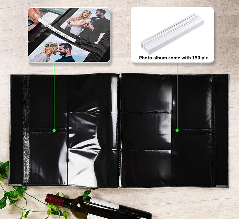 Photo Album for 4X6 600 Photos Linen Cover Extra Large Capacity Photo Book for Family Wedding Anniversary Baby (Beige, 600 Pockets)