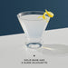 Stemless Martini Glasses. Cocktail Glasses Set of 6. 8Oz Glasses. Footed Margarita Glasses, Liquor Drinking Glasses Bar Set, Shrimp Cocktail Serving Dish, Parfait Glasses, Glass Dessert Cups
