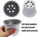 Plastic Plant Nursery Pots White Flower Seedling Starter Pots for Little Garden Pots to Repot Succulents and Plants (100PCS)