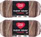 Red Heart Super Saver Jumbo Yarn, Sunny 2 Pack
