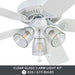 Better Homes & Gardens 52" 5 Blade White Ceiling Fan with 3 Lights