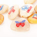 ROCKIMPACT 12-Pack US Patriotic Rocks - American Flag Decor Outdoor - USA Decorations for Home