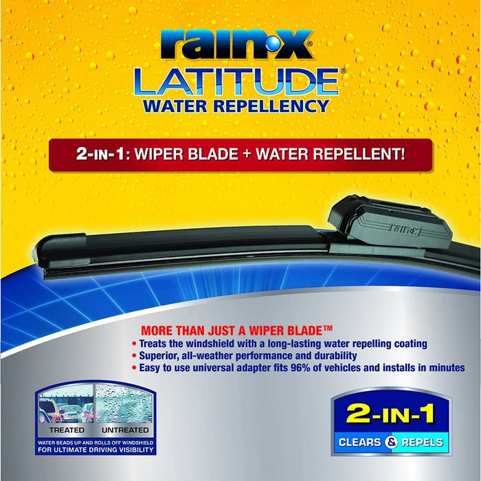 5079281-2 Latitude 2-In-1 Water Repellent Wiper Blades, 26 Inch Windshield Wipers (Pack of 1), Automotive Replacement Windshield Wiper Blades with Patented  Water Repellency Formula