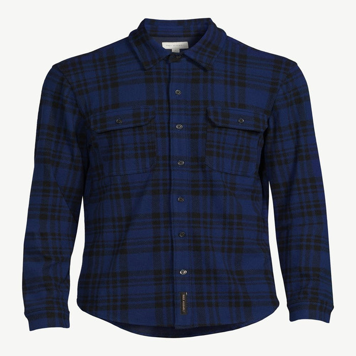 Free Assembly Men'S Knit Flannel Shirt