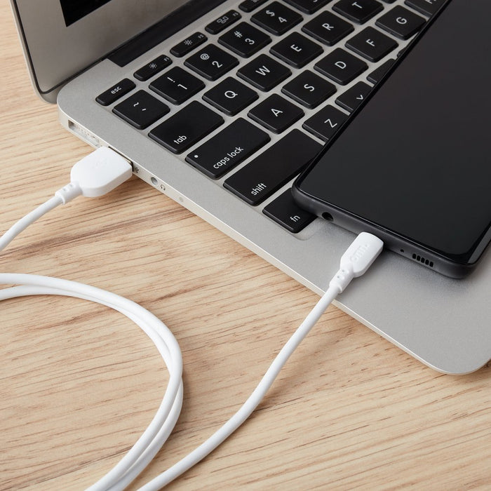 Onn. Micro-Usb to USB Cable, 3 Ft, White