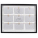 Prinz 9 Opening Clothespin Black Wood Collage Picture Frame for 4" X 6" Photos