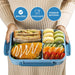 Bento Box for Adults, 1700ML Lunch Bento Box for Kids Childrens with Spoon&Fork&Knife&Water Bottle - Bpa-Free,Leak-Proof for On-The-Go Meal,Lunch Containers Microwave/Dishwasher Safe (Blue)