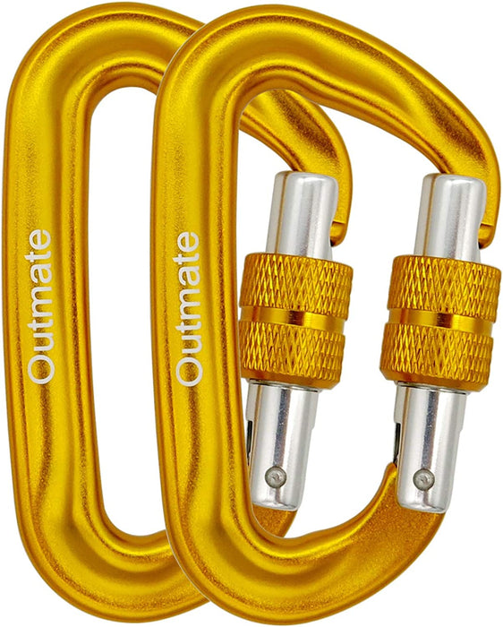Hammock Carabiner Clip,12Kn 7075 Aluminium Alloy Carabiners,Heavy Duty Clips 2645Lbs/1200Kg,Perfect Gear for Hammocks Camping Hiking Keyring and Utility
