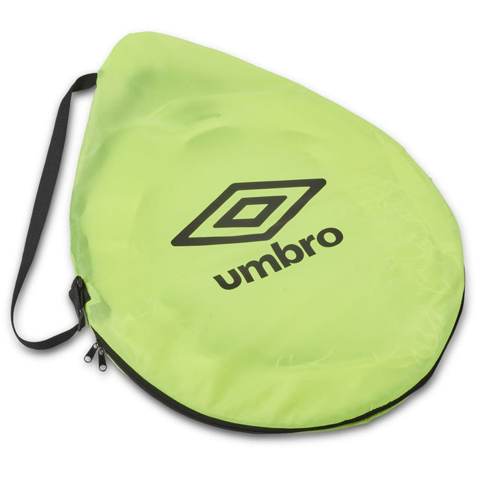 Umbro Soccer Goal Nets, Portable Pop-Up Set with Lime Green Zipper Storage Bag