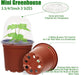 36Packs 5/4/3.5 Inch Nursery Pots with Clear Humidity Domes, Seed Starting Pots with Drainage Holes, Garden Containers for Seedlings, Succulents,Cuttings,Flowers and Vegetables with 50PCS Plant Labels