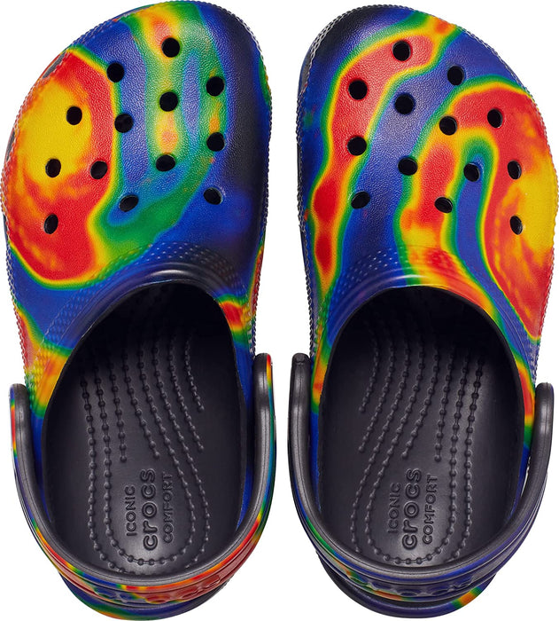 Unisex-Child Classic Tie Dye Clogs (Little Big Kid)