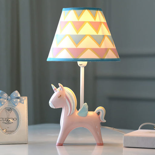 Unicorn Kids Table Lamp for Bedroom Girls with LED Bulb, Unicorn Light for Girls Room, 13Inch Tall Desk Night Lamp Bedroom Decorations with LED Bulb, Gifts for Girls Kid Students