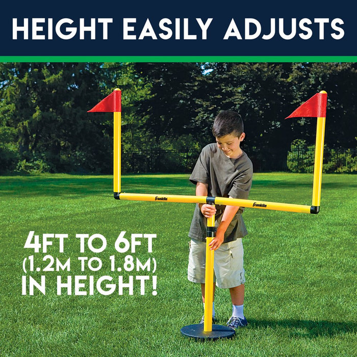 Sports Kids Football Field Goal Goalpost Set with Mini Football Kicking Cage