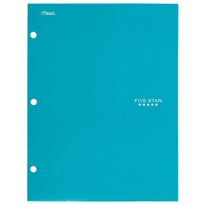 Five Star 4-Pocket Paper Folder, Assorted Trend Colors, 6 Pack (38056)