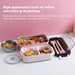Lunch Box 2-Layer 3-Compartment Bento Box Cutlery Set Portable Leak Proof Food Container Storage Box with Fork Spoon Chopsticks For