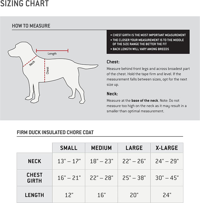 Firm Duck Insulated Dog Chore Coat Brown/Brass