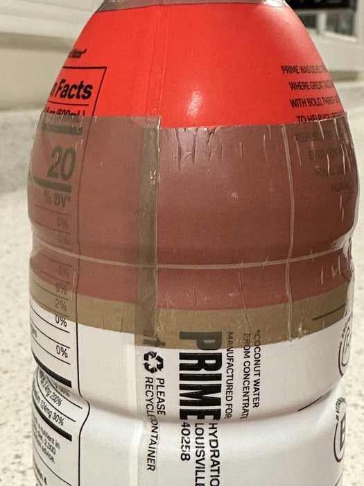 Prime Hydration LABEL ERROR ! RARE LOOK!- Ice Pop Flavor