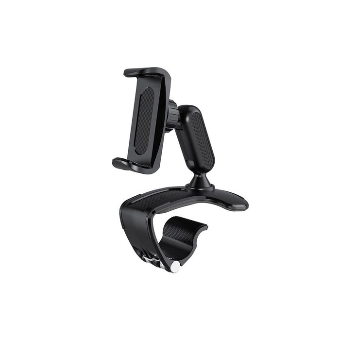 Car Phone Holder Mount 360 Degree Rotation Dashboard Cell Phone Holder for Car Clip Mount Stand Suitable for 4 to 7 Inch Smartphones (Black)