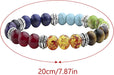 Men Women 8Mm Lava Rock 7 Chakras Aromatherapy Essential Oil Diffuser Bracelet, Natural Stone Yoga Beads,Evil Eye Hand Bracelet,Reiki Prayer Healing