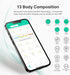 Smart Scale for Body Weight, Digital Bathroom Scale BMI Body Fat Scale Bluetooth Weighting Health Monitor, Accurate Body Composition Analyzer, 400Lb, White