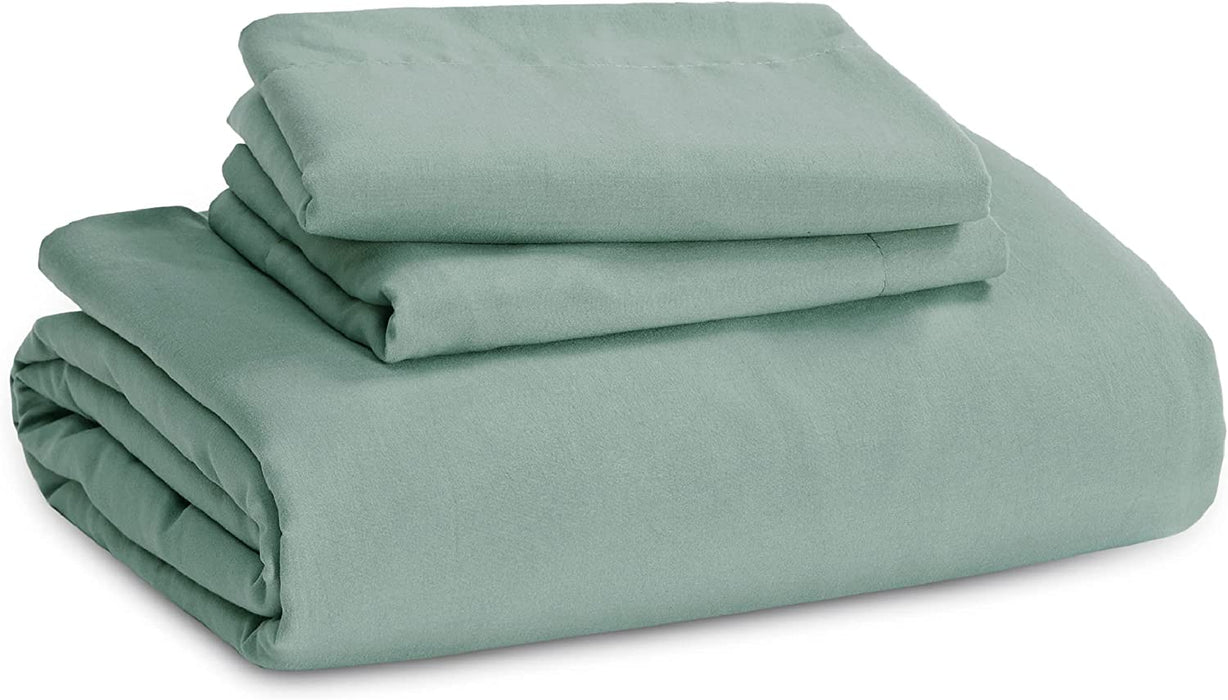 Bedsure Sage Green Duvet Cover Queen Size - Soft Prewashed Queen Duvet Cover Set, 3 Pieces, 1 Duvet Cover 90X90 Inches with Zipper Closure and 2 Pillow Shams