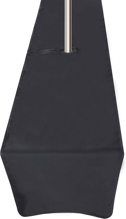 Outdoor and Indoor Tablecloth - Washable Waterproof Wrinkle Free Table Cloth with Zipper and Umbrella Hole for Spring/ Summer/ Party/ Picnic/ BBQS/ Patio (Round 60 Inch, Grey)