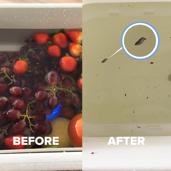 - Fruit and Vegetable Washing Machine, 1-Year Warranty, Fruit Cleaner Device That Cleans Fresh Produce in Water, Waterproof Fruit and Vegetable Cleaner, Fruit and Veggie Purifier