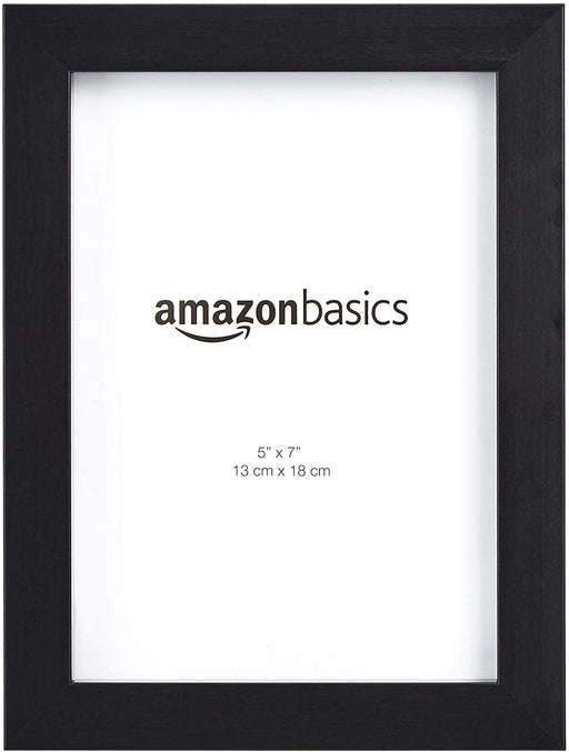 Photo Picture Frame - 5" X 7", Black - Pack of 2