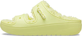 Unisex-Adult Classic Cozzzy Platform Sandals | Fuzzy Slippers Slide