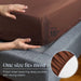 6 PC Sheet Set Sheets Deep Pockets 18" Eco Friendly Wrinkle Free Sheets Machine Washable Hotel Bedding Silky Soft - Brown Queen