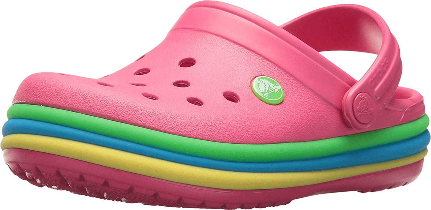 Kid'S Crocband Rainbow Band Clogs