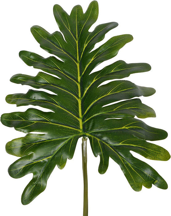 Everyday Artificial Grand Philodendron Bush 25" Tall - Green Indoor Potted Philo Bush - Faux Decor for Home or Office Greenery