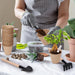 3” Peat Pots Seedling Pots Plant Starters Bulk 100 Pack Seed Starter Pots Biodegradable Kits with 100 Pcs Plant Labels, 3 Pcs Mini Seedling Tools for Garden Germination Nursery Pot